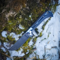 Складной Пчак из дамасской стали